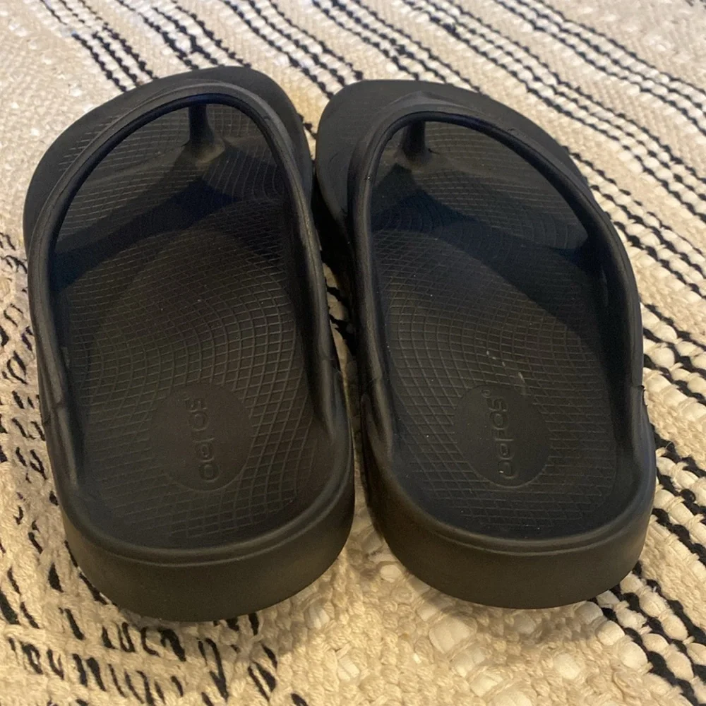 Oofos Ooriginal Recovery Sandals Flip Flops Mens Size 9 Black